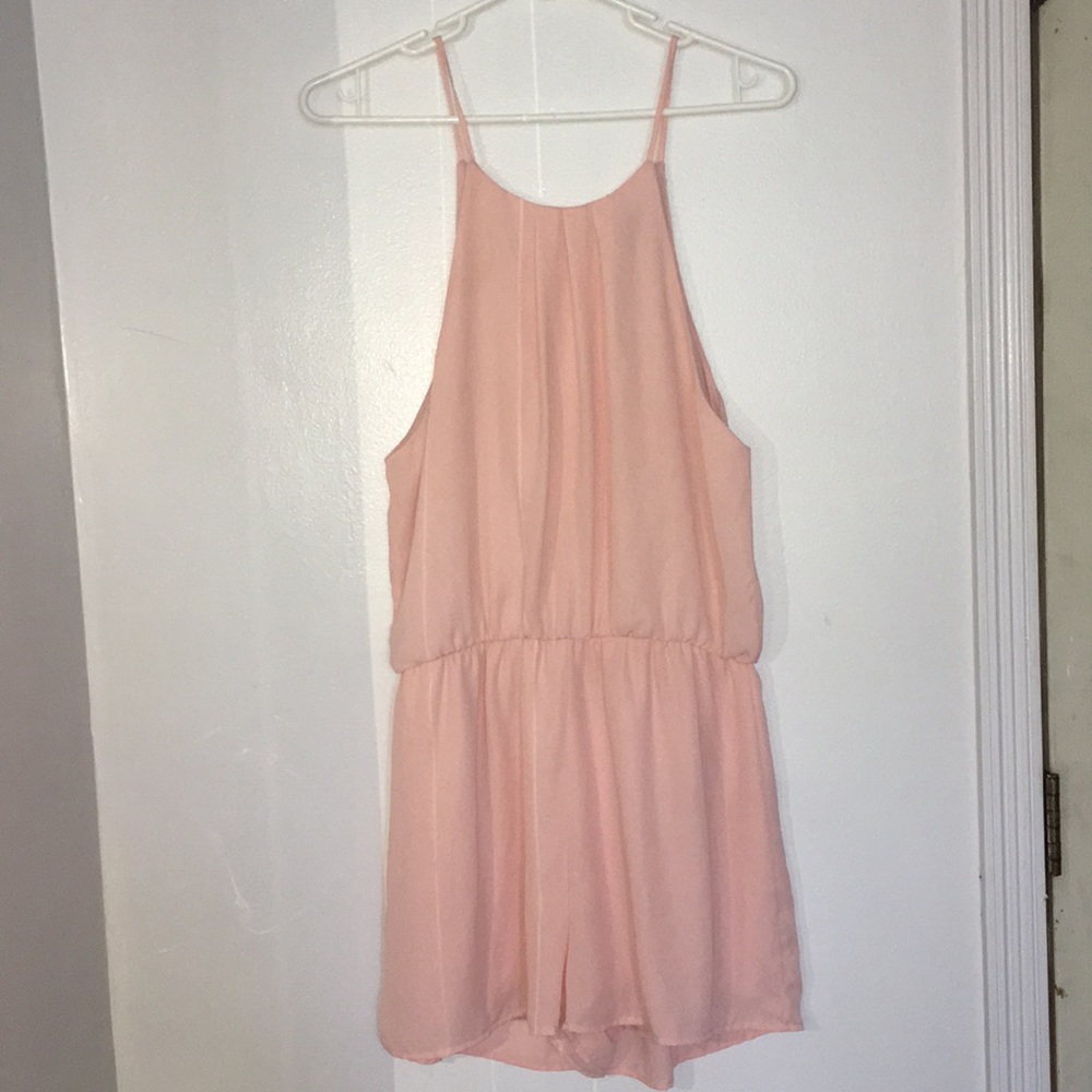 Pretty pink romper great condition